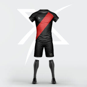 Uniforme de Futbol Rojo y Negro